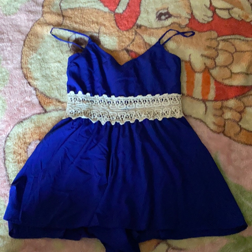 Navy Blue Romper